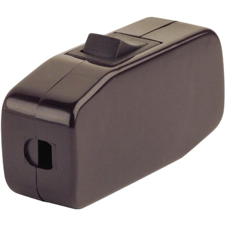 Leviton 3A Brown Heavy-Duty Rocker Cord Switch 012-5410